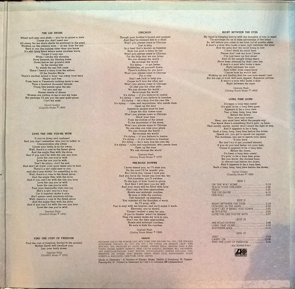 Crosby, Stills, Nash & Young - 4 Way Street - LP 3