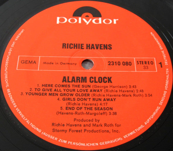Richie Havens - Alarm Clock - LP 3