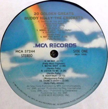 Buddy Holly / The Crickets - 20 Golden Greats - LP 3