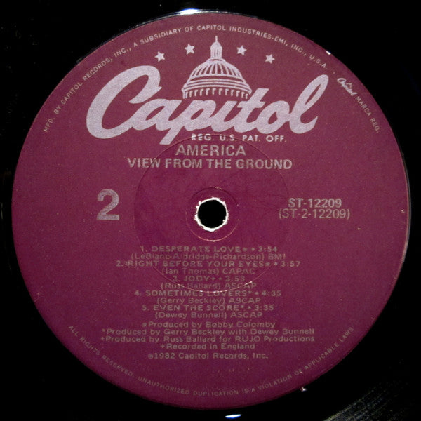America - View From The Ground - LP 4