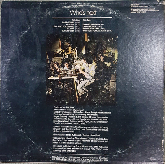 The Who - Who's Next - LP 2