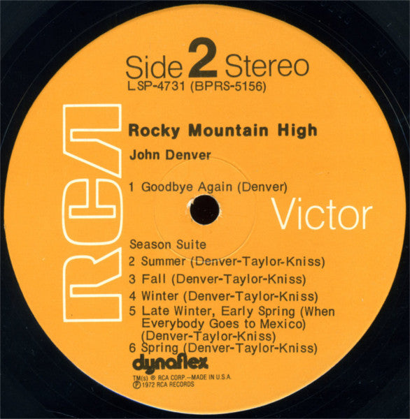 John Denver - Rocky Mountain High - LP 5