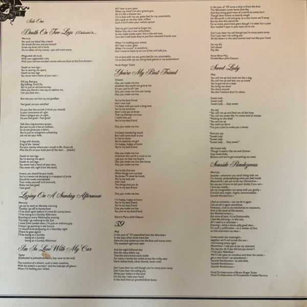 Queen - A Night At The Opera - LP 2