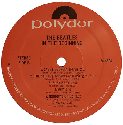 The Beatles Featuring Tony Sheridan - In The Beginning (Circa 1960) - LP 4