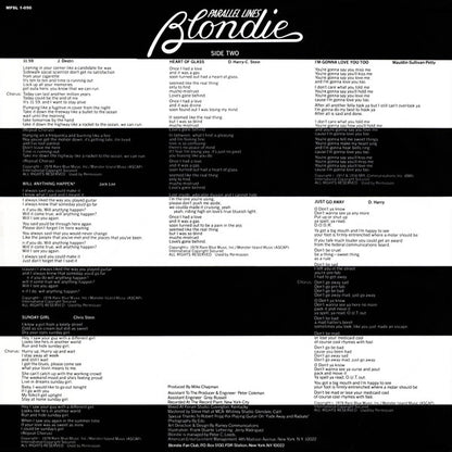 Blondie - Parallel Lines - LP 4