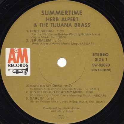 Herb Alpert & The Tijuana Brass - Summertime - LP 3