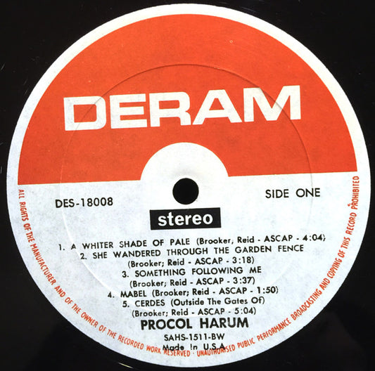 Procol Harum - Procol Harum - Vinyl, LP, Album, Reissue, Stereo