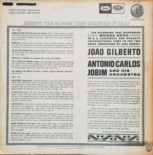 Gilberto & Jobim - Gilberto & Jobim - LP 2
