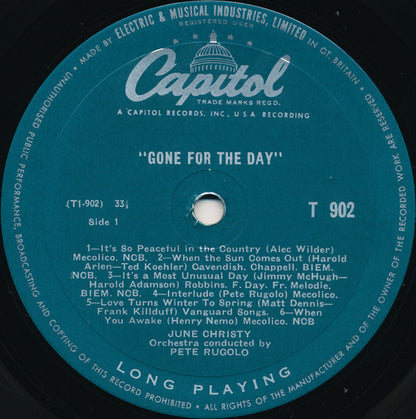 June Christy - Gone For The Day - LP 3
