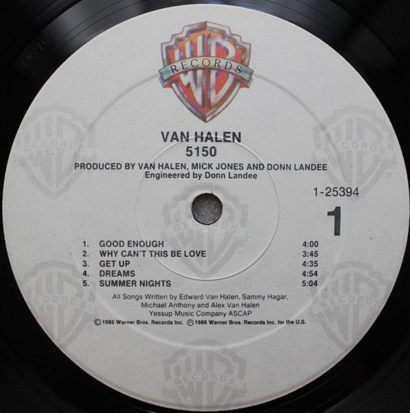 Van Halen - 5150 - LP 3