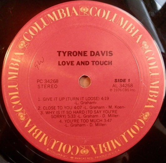 Tyrone Davis - Love And Touch - LP 2