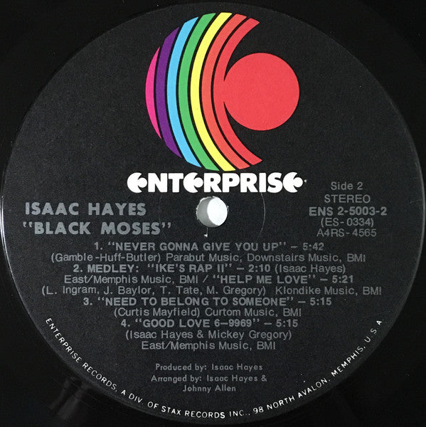 Isaac Hayes - Black Moses - LP 4