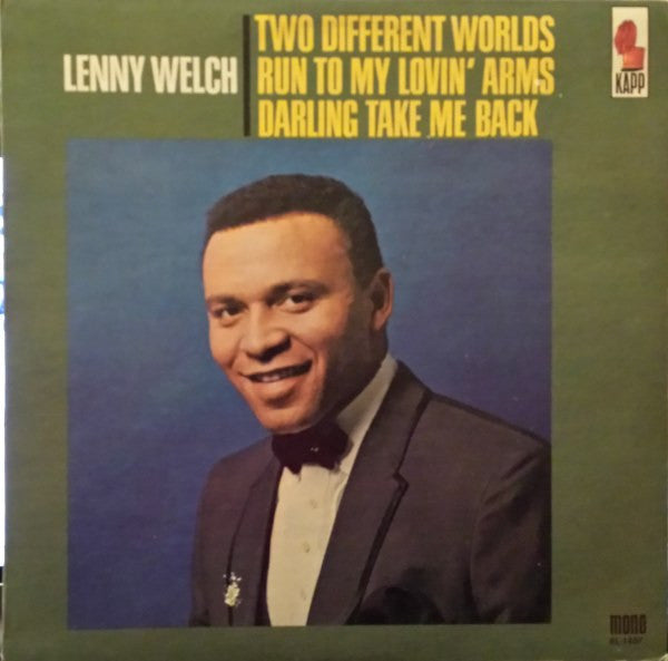Lenny Welch - Two Different Worlds - VINTAGE vinyl record for sale