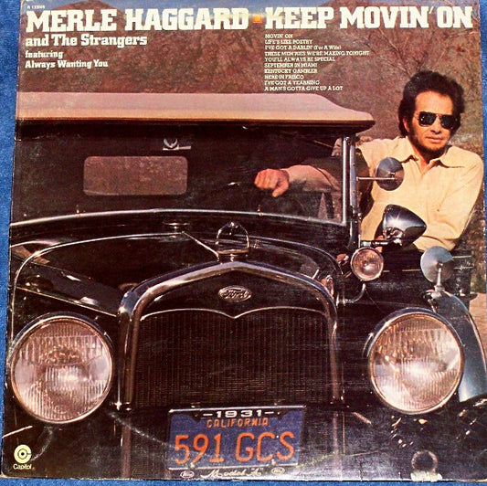 Merle Haggard - Keep Movin On - VINTAGE vinyl record for sale