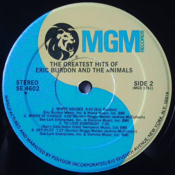 Eric Burdon And The Animals - The Greatest Hits Of Eric Burdon And The Animals - LP 4