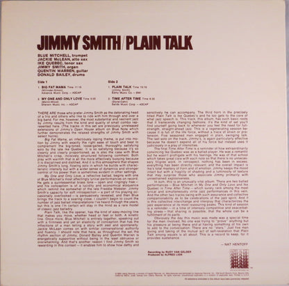 Jimmy Smith - Plain Talk - LP 2