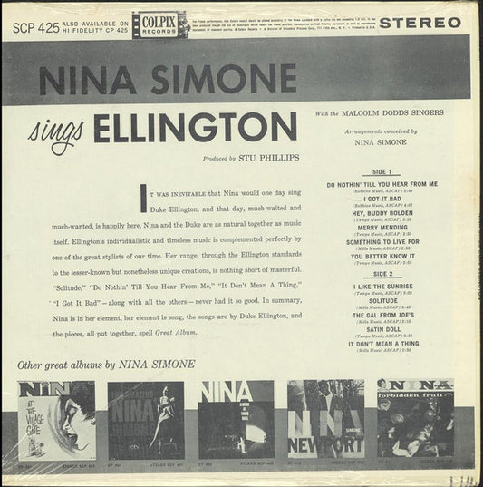 Nina Simone - Nina Simone Sings Duke Ellington - LP 2