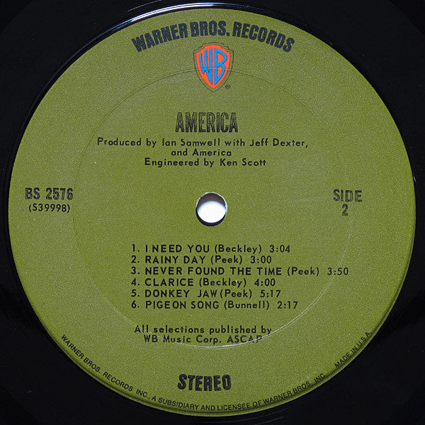 America - America - LP 4