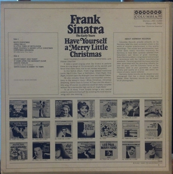 Frank Sinatra - Have Yourself A Merry Little Christmas - LP 2