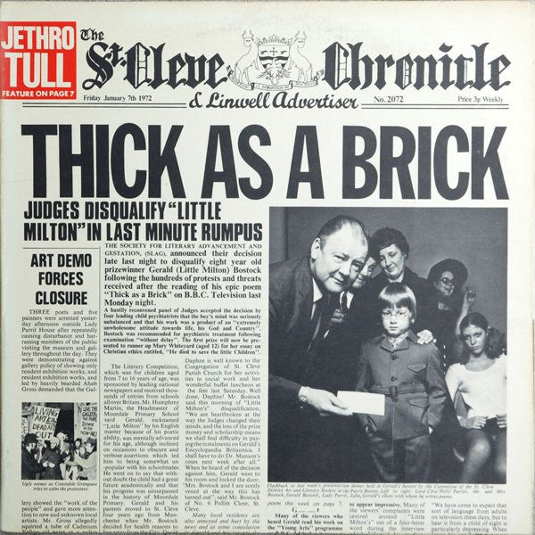 Jethro Tull - Thick As A Brick - LP