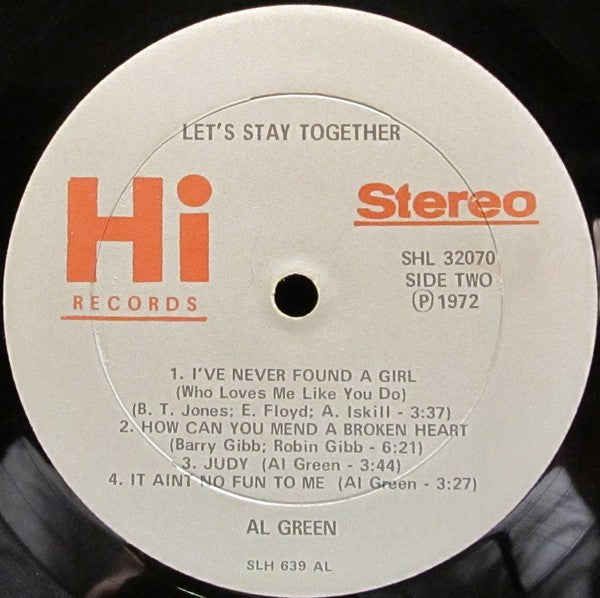 Al Green - Let's Stay Together - LP 4