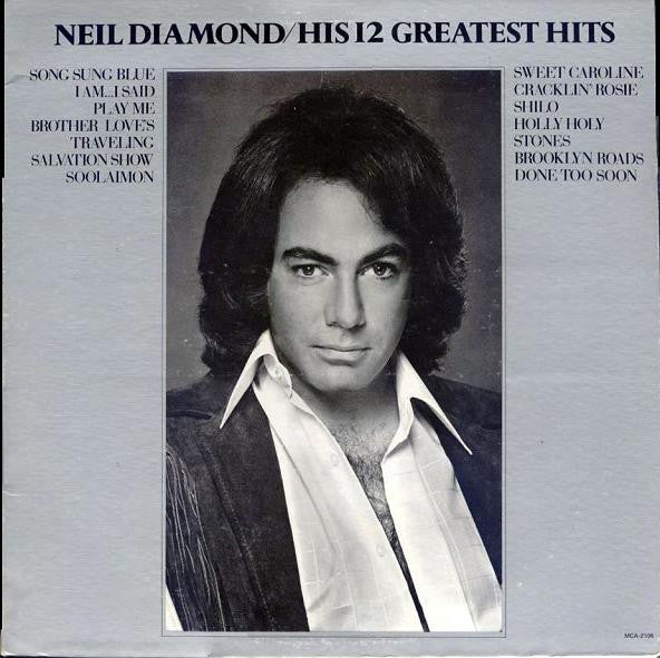Neil Diamond - His 12 Greatest Hits - VINTAGE vinyl record for sale