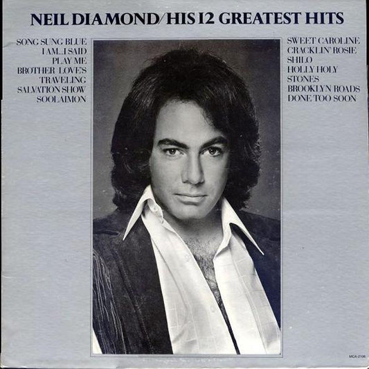 Neil Diamond - His 12 Greatest Hits - VINTAGE vinyl record for sale