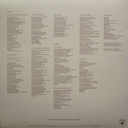 Paul Simon - Still Crazy After All These Years - LP 2