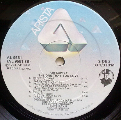 Air Supply - The One That You Love - LP 4