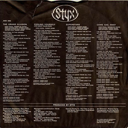 Styx - The Grand Illusion - LP 3