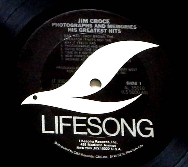 Jim Croce - Photographs & Memories (His Greatest Hits) - LP 3