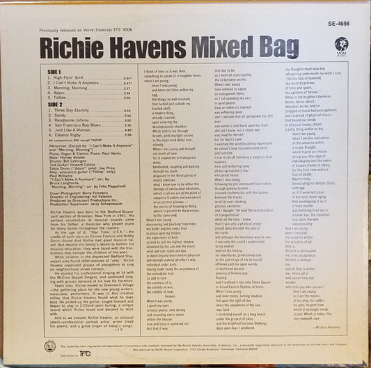 Richie Havens - Mixed Bag - LP 2