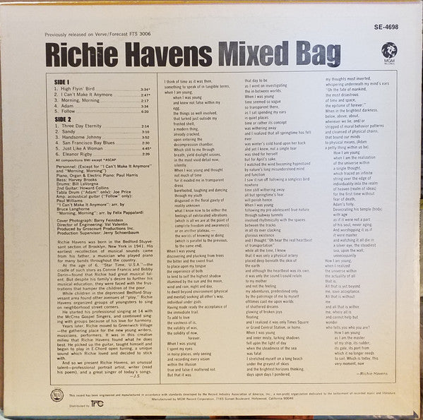 Richie Havens - Mixed Bag - LP 2