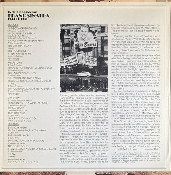 Frank Sinatra - In The Beginning 1943 To 1951 - LP 3