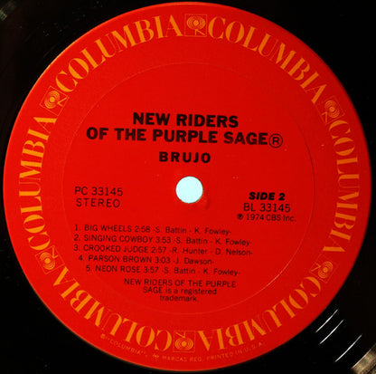 New Riders Of The Purple Sage - Brujo - LP 4