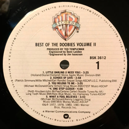 The Doobie Brothers - Best Of The Doobies - Volume II - LP 3