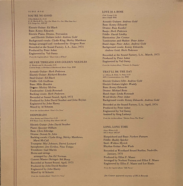 Linda Ronstadt - Greatest Hits - LP 3