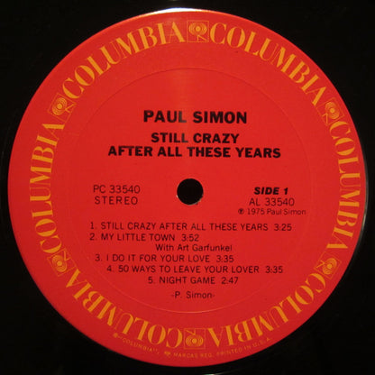 Paul Simon - Still Crazy After All These Years - LP 3