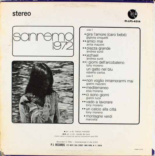 Various - Sanremo 1972 - LP 2