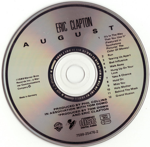 Eric Clapton - August - LP 3