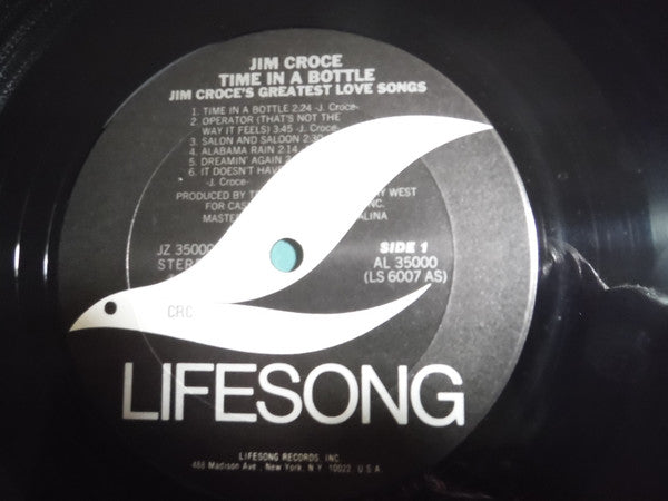 Jim Croce - Time In A Bottle Jim Croce's Greatest Love Songs - LP 3