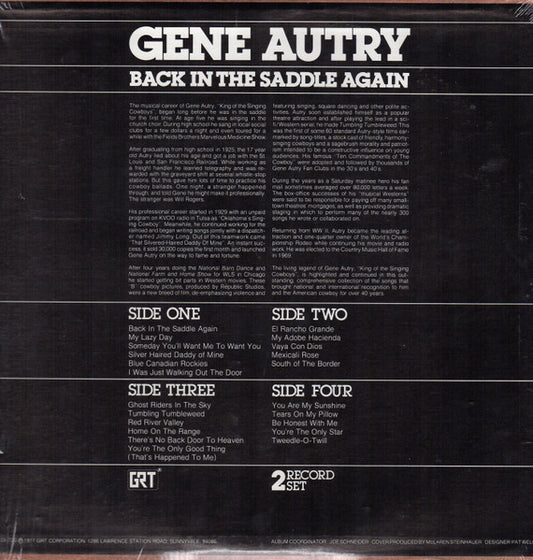 Gene Autry - Back In The Saddle Again (22 All-Time Favorites!) - LP 2