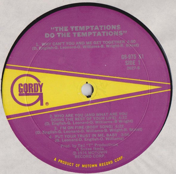 The Temptations - Do The Temptations - LP 3