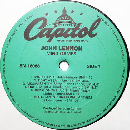 John Lennon - Mind Games - LP 3