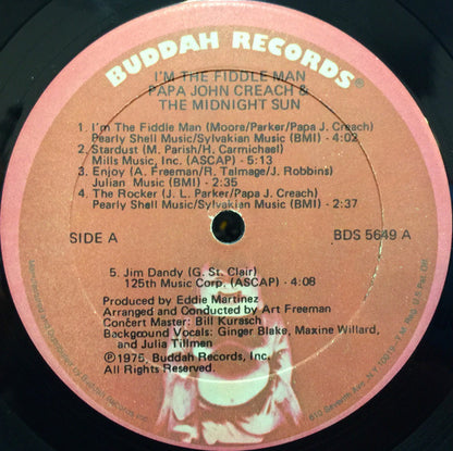 Papa John Creach & Midnight Sun - I'm The Fiddle Man - LP 3