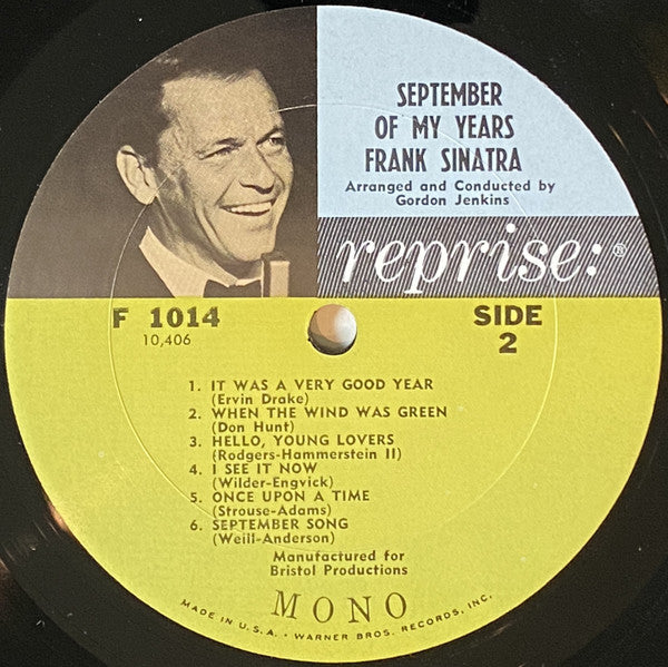 Frank Sinatra - September Of My Years - LP 4