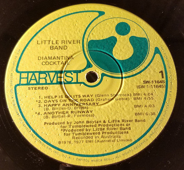 Little River Band - Diamantina Cocktail - LP 3