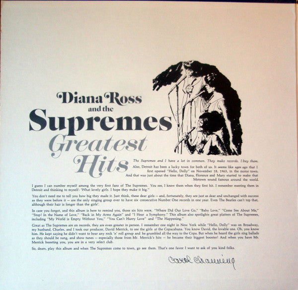 Diana Ross And The Supremes - Greatest Hits - LP 2