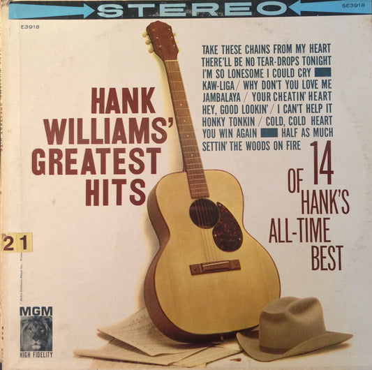 Hank Williams - Greatest Hits - LP