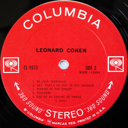 Leonard Cohen - Songs Of Leonard Cohen - LP 4